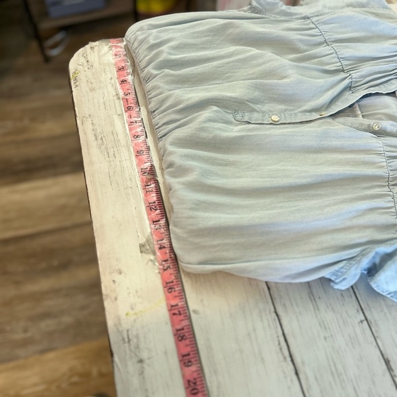 Rails Amina Smocked Mini Dress Large chambray - Picture 10 of 10